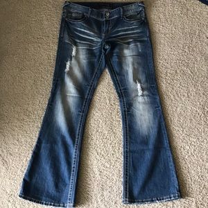 🌟NWOT-11/12regular, distressed,flare leg jeans